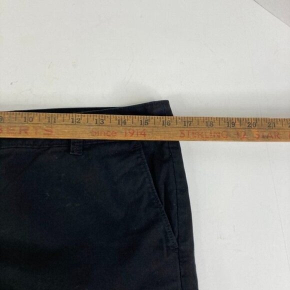 Ann Taylor Loft Womens Chino Shorts Size 4 Black 9" Inseam Flat Front - Picture 6 of 8
